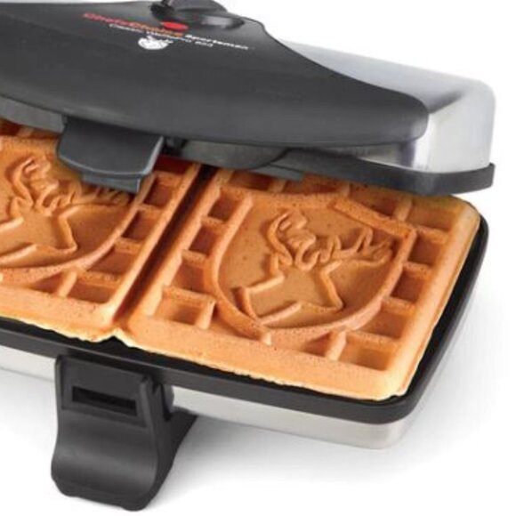 Chef's Choice Deer Waffle Iron Sportsman Classic WafflePro Non Stick Nature 853 - Picture 3 of 3